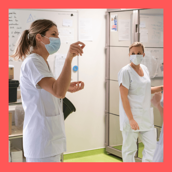 cadres de santé du service de Réanimation et médecine intensive du CHU de Lille